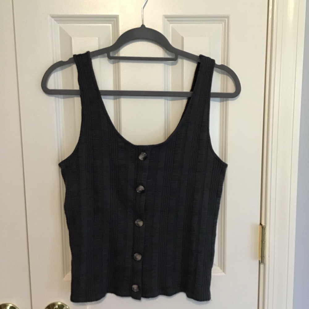 Ribbed American Eagle Outfitters Cropped Tank Top